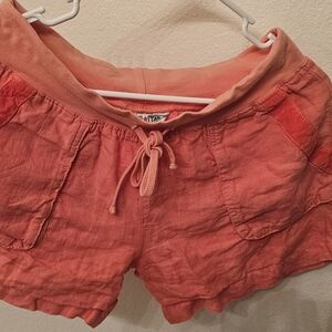 Women's Coral Drawstring Shorts